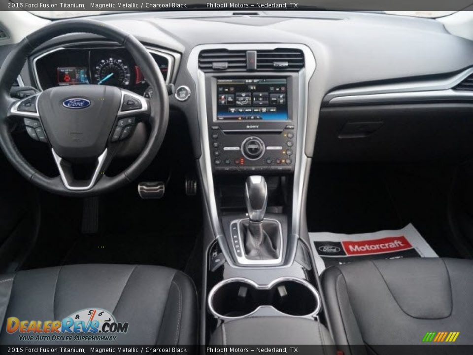 2016 Ford Fusion Titanium Magnetic Metallic / Charcoal Black Photo #15