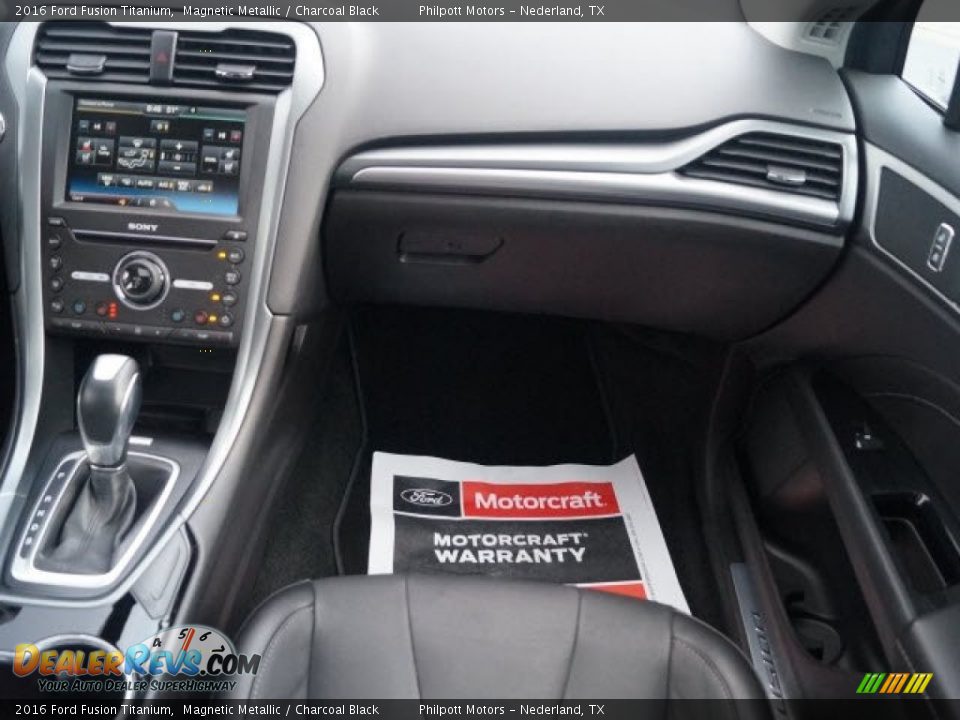 2016 Ford Fusion Titanium Magnetic Metallic / Charcoal Black Photo #16