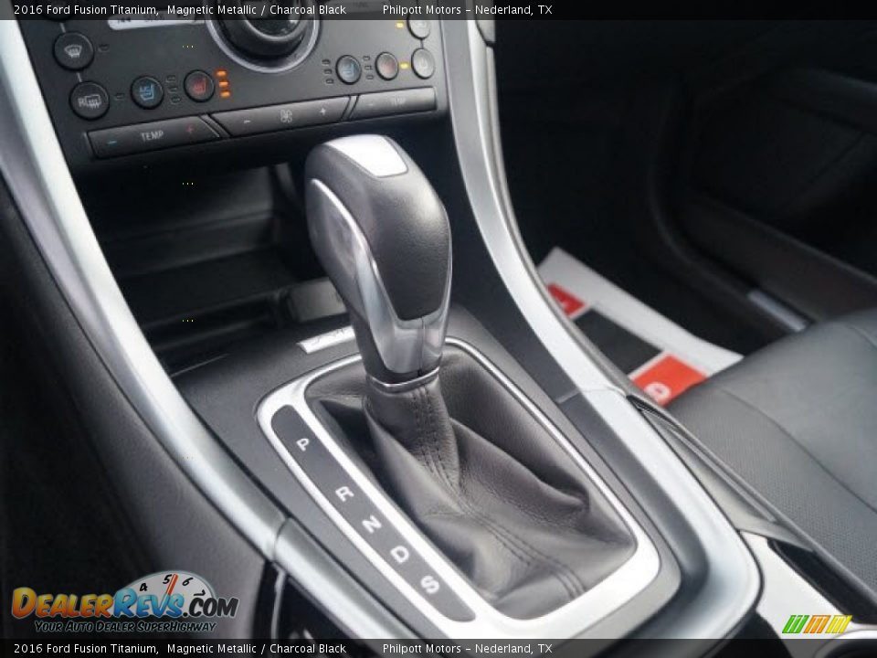 2016 Ford Fusion Titanium Magnetic Metallic / Charcoal Black Photo #27