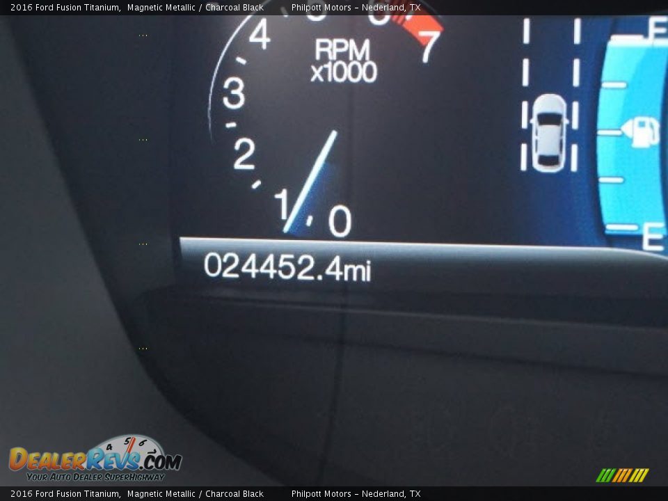 2016 Ford Fusion Titanium Magnetic Metallic / Charcoal Black Photo #30