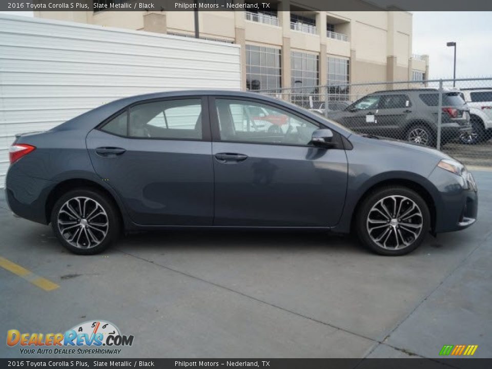 2016 Toyota Corolla S Plus Slate Metallic / Black Photo #8