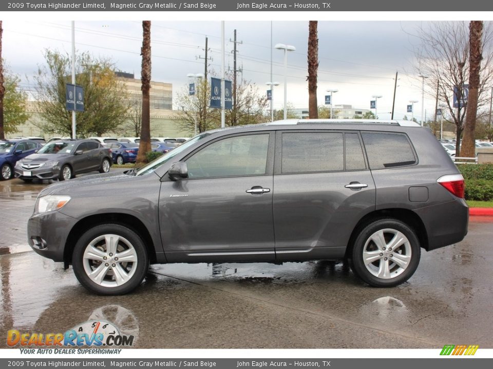 2009 Toyota Highlander Limited Magnetic Gray Metallic / Sand Beige Photo #3