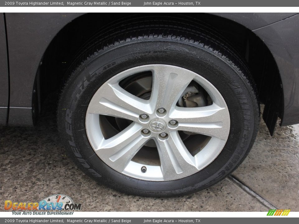 2009 Toyota Highlander Limited Magnetic Gray Metallic / Sand Beige Photo #10
