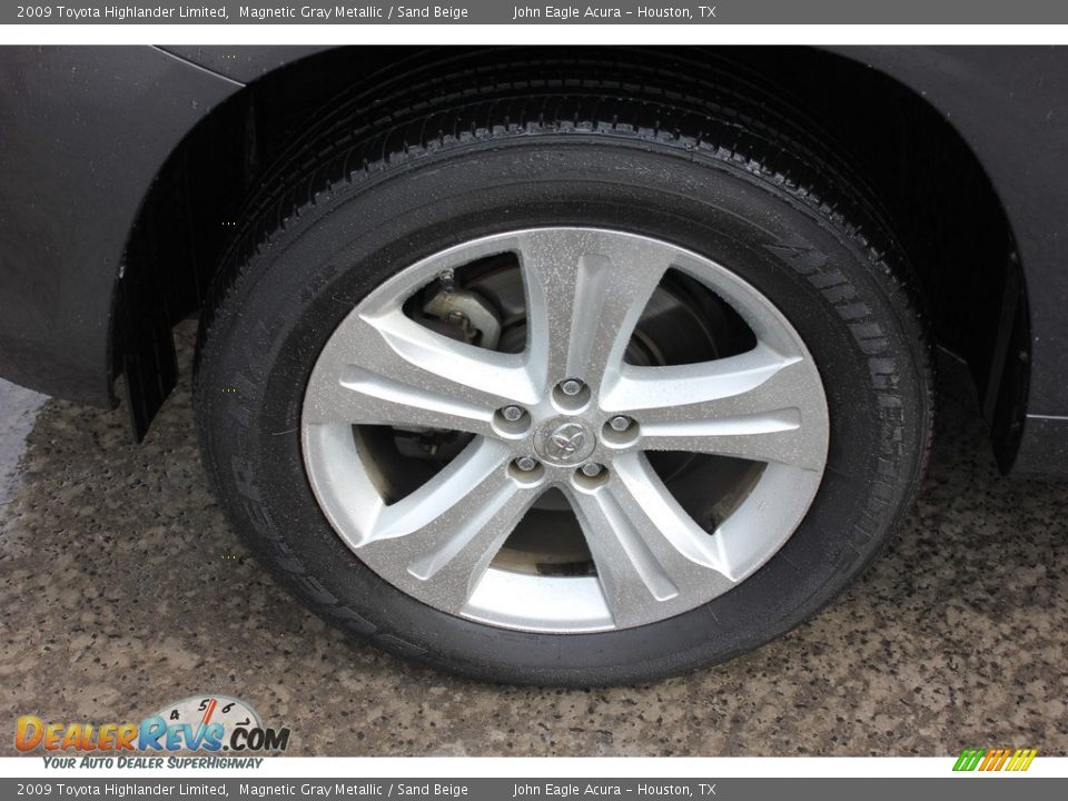2009 Toyota Highlander Limited Magnetic Gray Metallic / Sand Beige Photo #13
