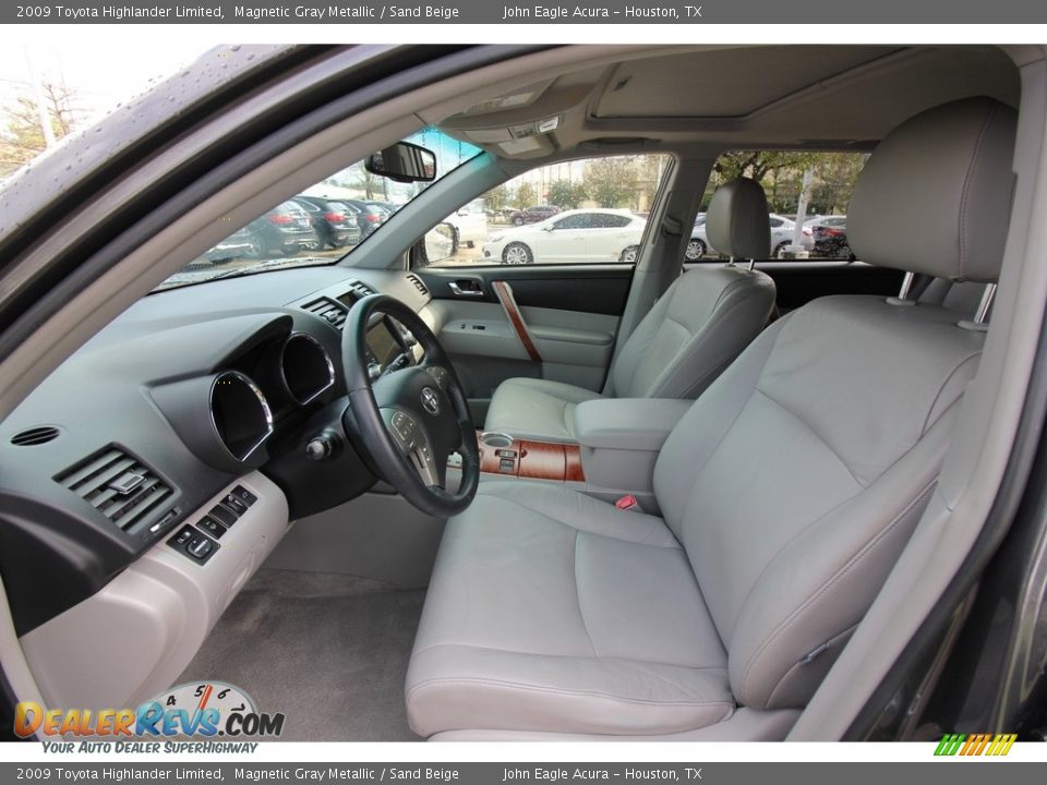2009 Toyota Highlander Limited Magnetic Gray Metallic / Sand Beige Photo #17