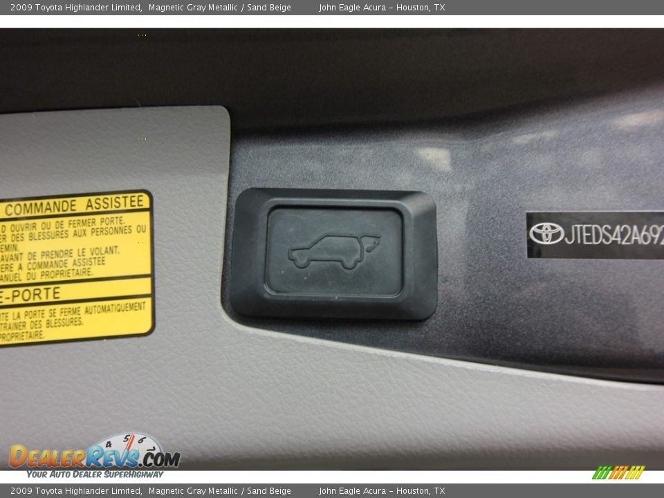 2009 Toyota Highlander Limited Magnetic Gray Metallic / Sand Beige Photo #22