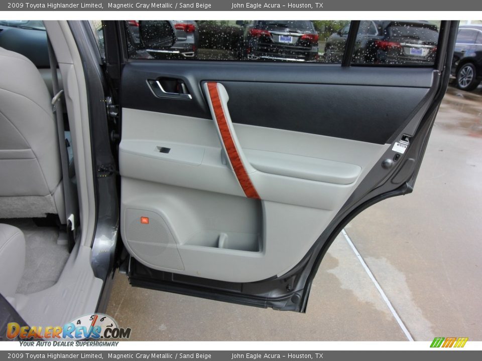 2009 Toyota Highlander Limited Magnetic Gray Metallic / Sand Beige Photo #23