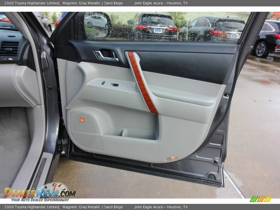 2009 Toyota Highlander Limited Magnetic Gray Metallic / Sand Beige Photo #26