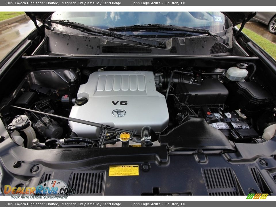 2009 Toyota Highlander Limited Magnetic Gray Metallic / Sand Beige Photo #29