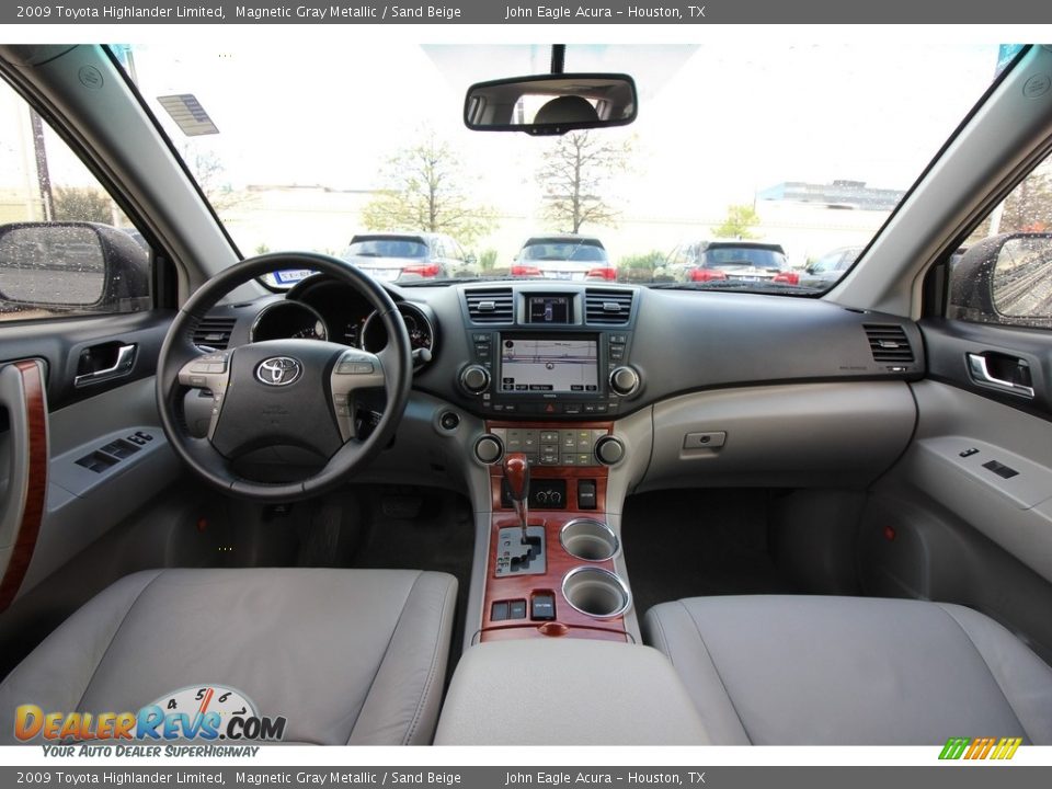 2009 Toyota Highlander Limited Magnetic Gray Metallic / Sand Beige Photo #31