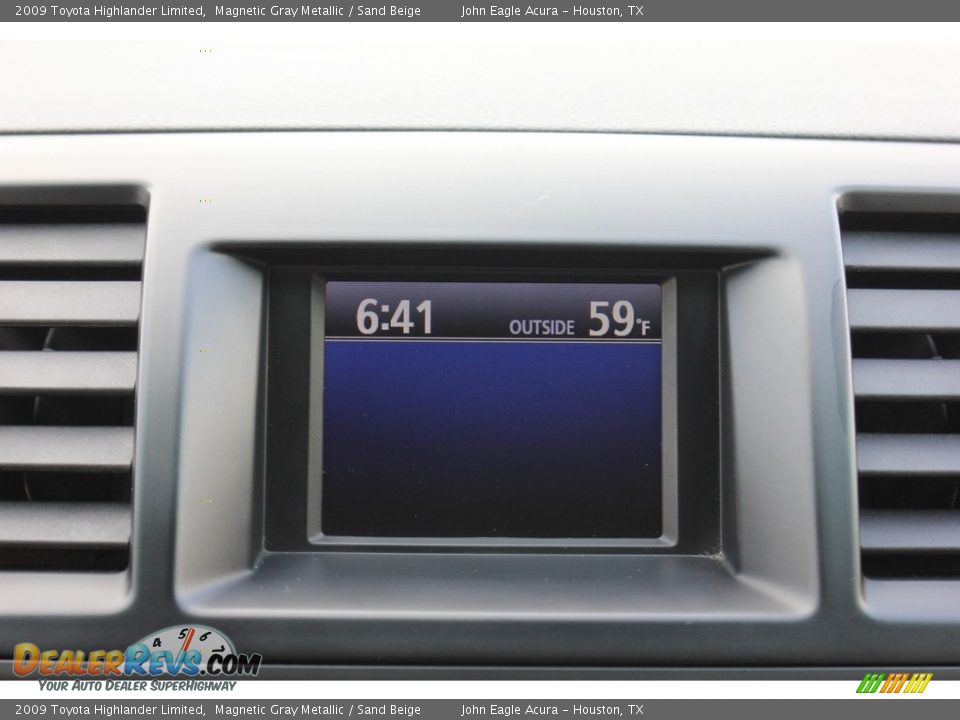 2009 Toyota Highlander Limited Magnetic Gray Metallic / Sand Beige Photo #34