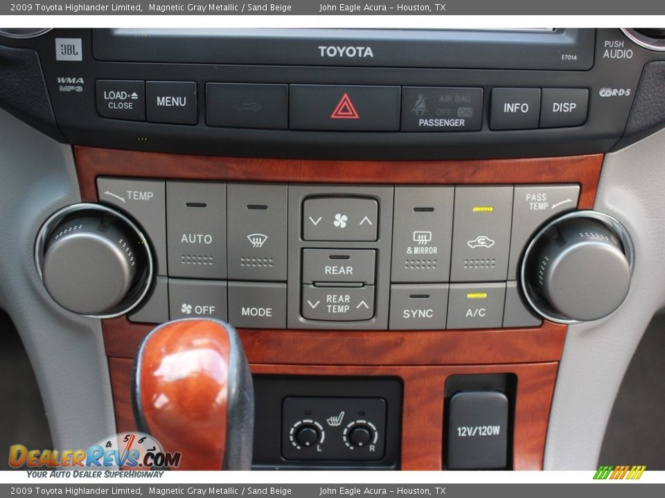 2009 Toyota Highlander Limited Magnetic Gray Metallic / Sand Beige Photo #36