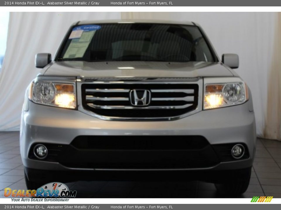 2014 Honda Pilot EX-L Alabaster Silver Metallic / Gray Photo #4