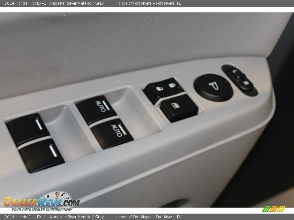 2014 Honda Pilot EX-L Alabaster Silver Metallic / Gray Photo #8