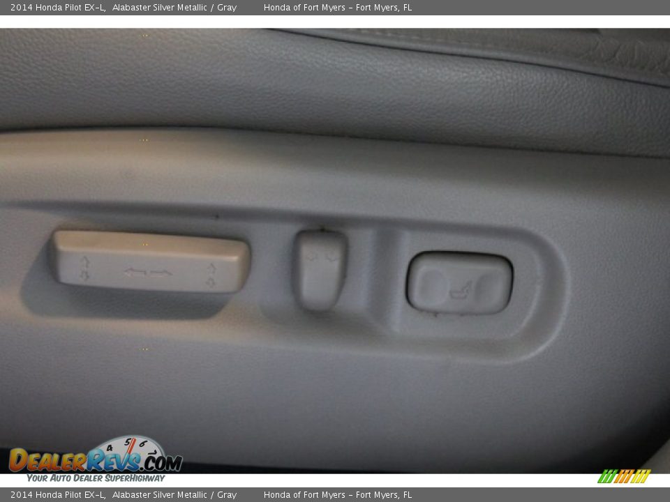 2014 Honda Pilot EX-L Alabaster Silver Metallic / Gray Photo #10