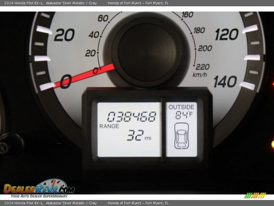 2014 Honda Pilot EX-L Alabaster Silver Metallic / Gray Photo #16