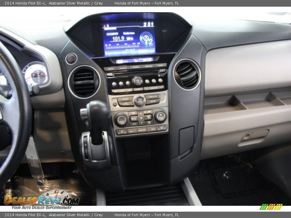 2014 Honda Pilot EX-L Alabaster Silver Metallic / Gray Photo #17