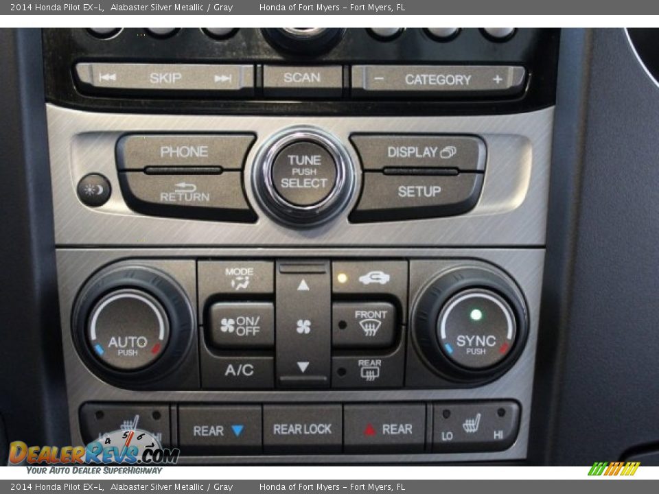 2014 Honda Pilot EX-L Alabaster Silver Metallic / Gray Photo #21