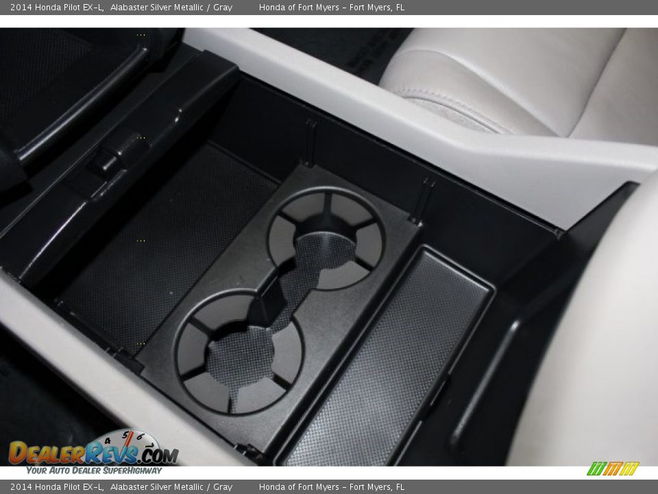 2014 Honda Pilot EX-L Alabaster Silver Metallic / Gray Photo #22