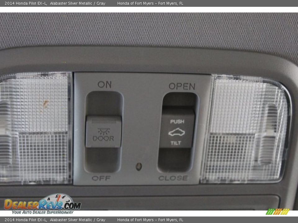 2014 Honda Pilot EX-L Alabaster Silver Metallic / Gray Photo #24