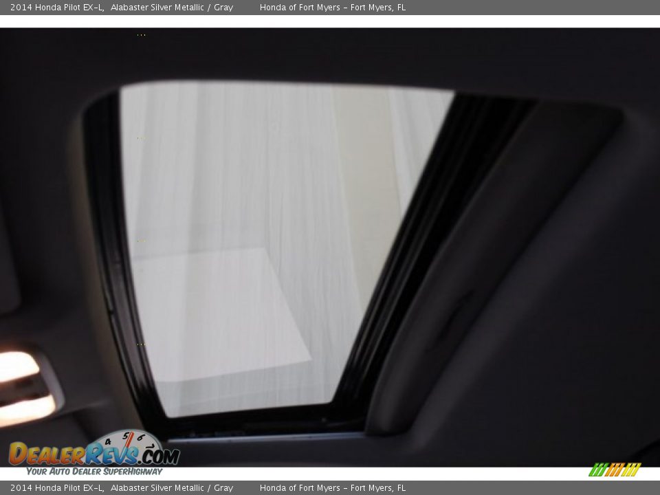 2014 Honda Pilot EX-L Alabaster Silver Metallic / Gray Photo #25