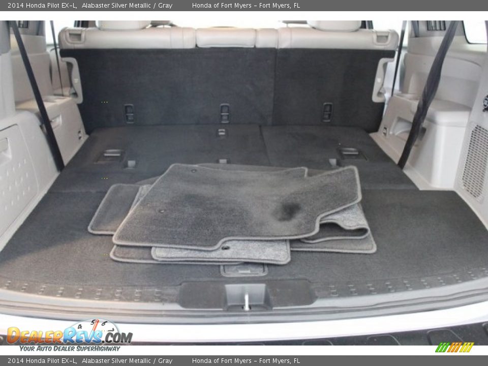 2014 Honda Pilot EX-L Alabaster Silver Metallic / Gray Photo #28