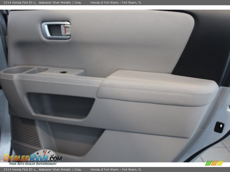 2014 Honda Pilot EX-L Alabaster Silver Metallic / Gray Photo #30