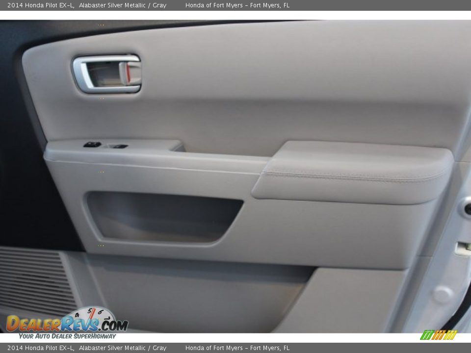 2014 Honda Pilot EX-L Alabaster Silver Metallic / Gray Photo #32
