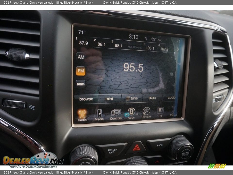 2017 Jeep Grand Cherokee Laredo Billet Silver Metallic / Black Photo #15