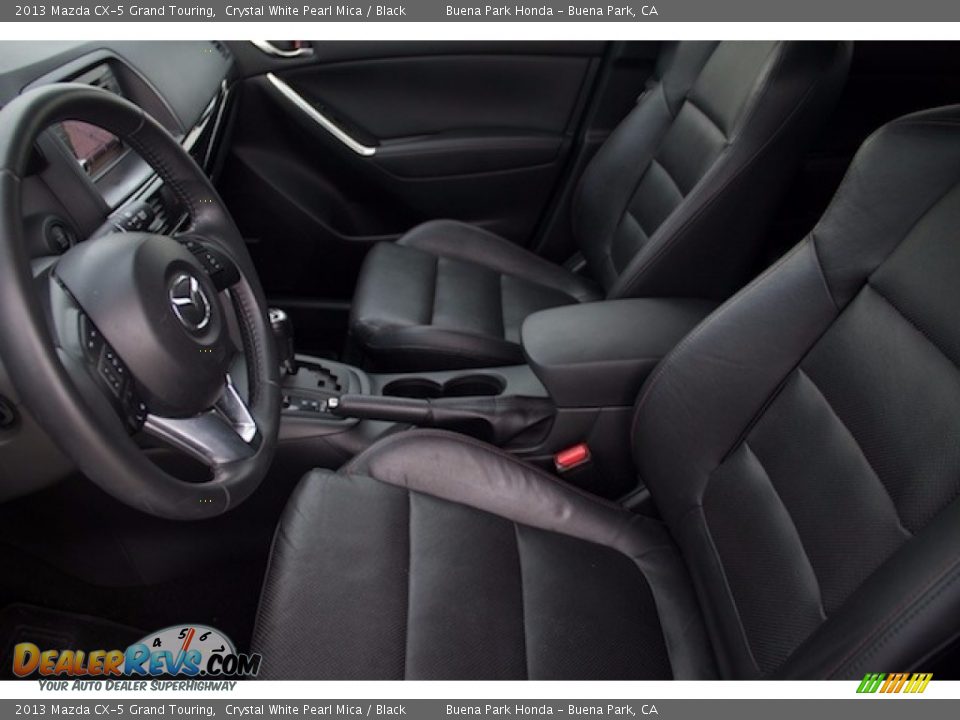 2013 Mazda CX-5 Grand Touring Crystal White Pearl Mica / Black Photo #3