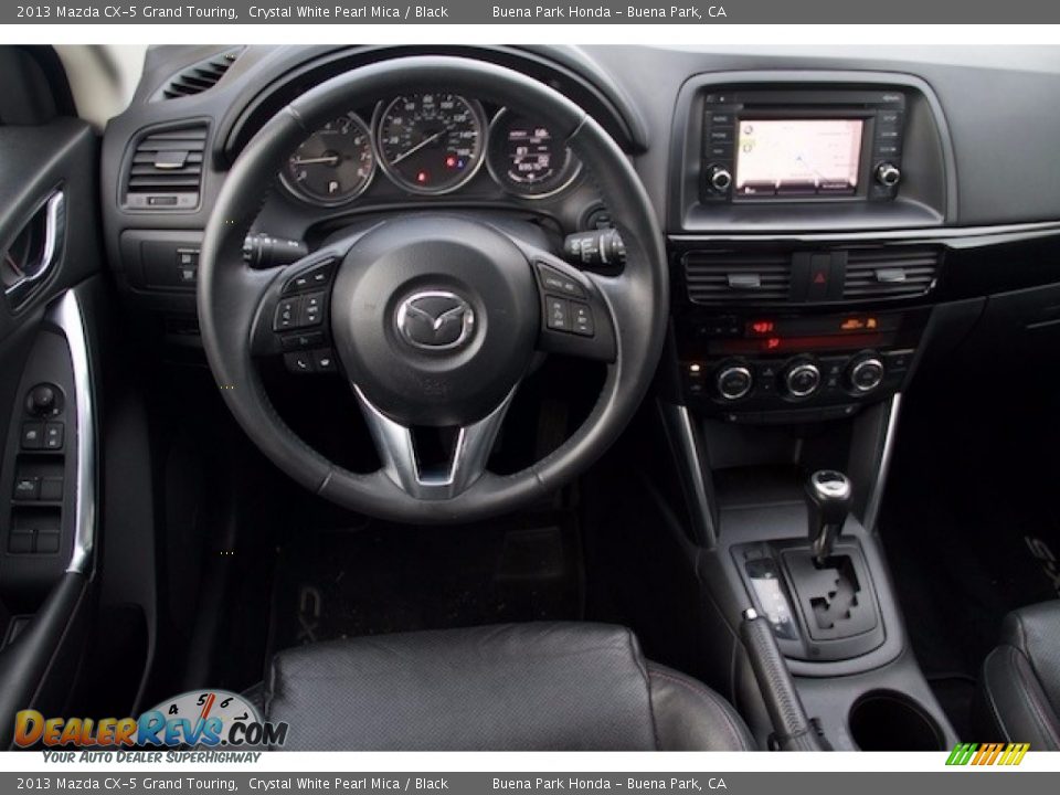 2013 Mazda CX-5 Grand Touring Crystal White Pearl Mica / Black Photo #5