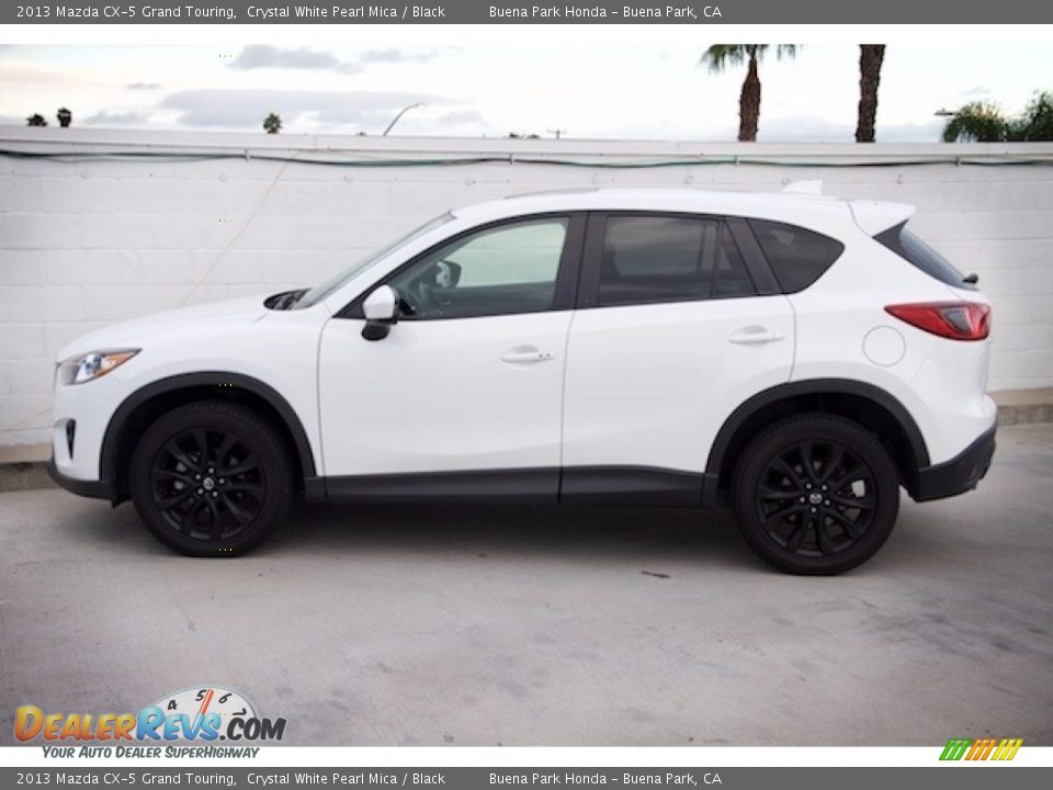 2013 Mazda CX-5 Grand Touring Crystal White Pearl Mica / Black Photo #10