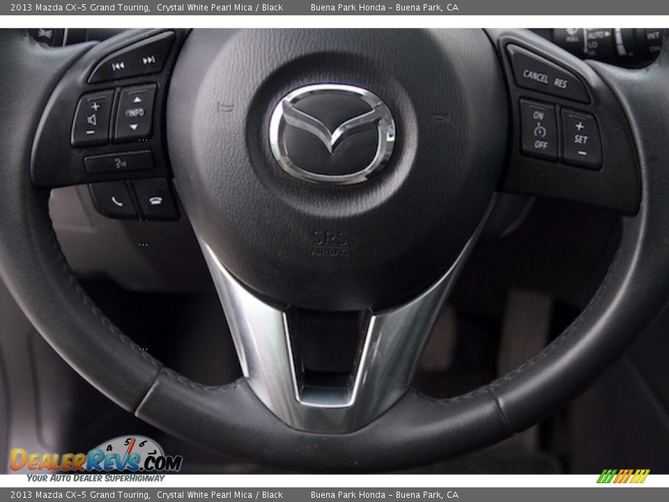 2013 Mazda CX-5 Grand Touring Crystal White Pearl Mica / Black Photo #11