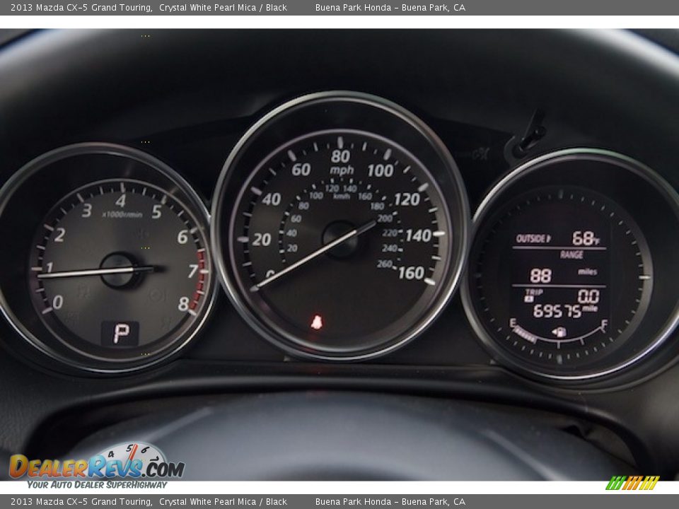 2013 Mazda CX-5 Grand Touring Crystal White Pearl Mica / Black Photo #22