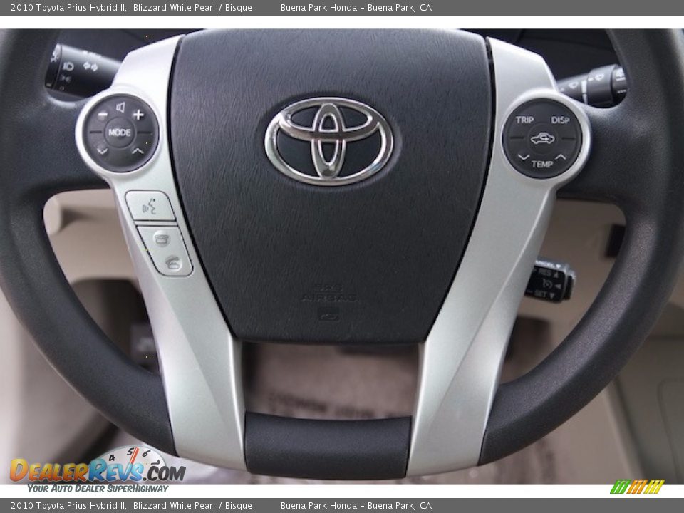 2010 Toyota Prius Hybrid II Blizzard White Pearl / Bisque Photo #11