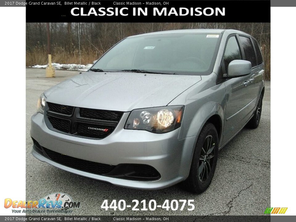 2017 Dodge Grand Caravan SE Billet Metallic / Black Photo #1