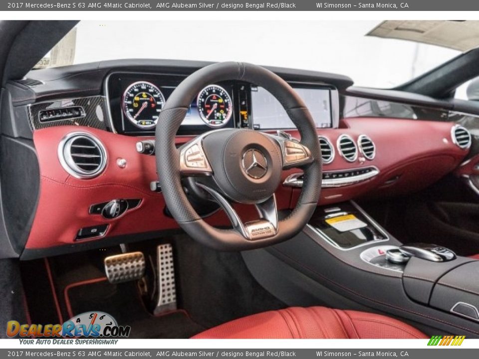 Dashboard of 2017 Mercedes-Benz S 63 AMG 4Matic Cabriolet Photo #5