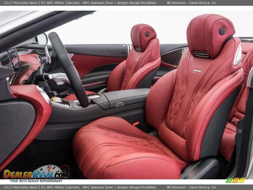 Front Seat of 2017 Mercedes-Benz S 63 AMG 4Matic Cabriolet Photo #6