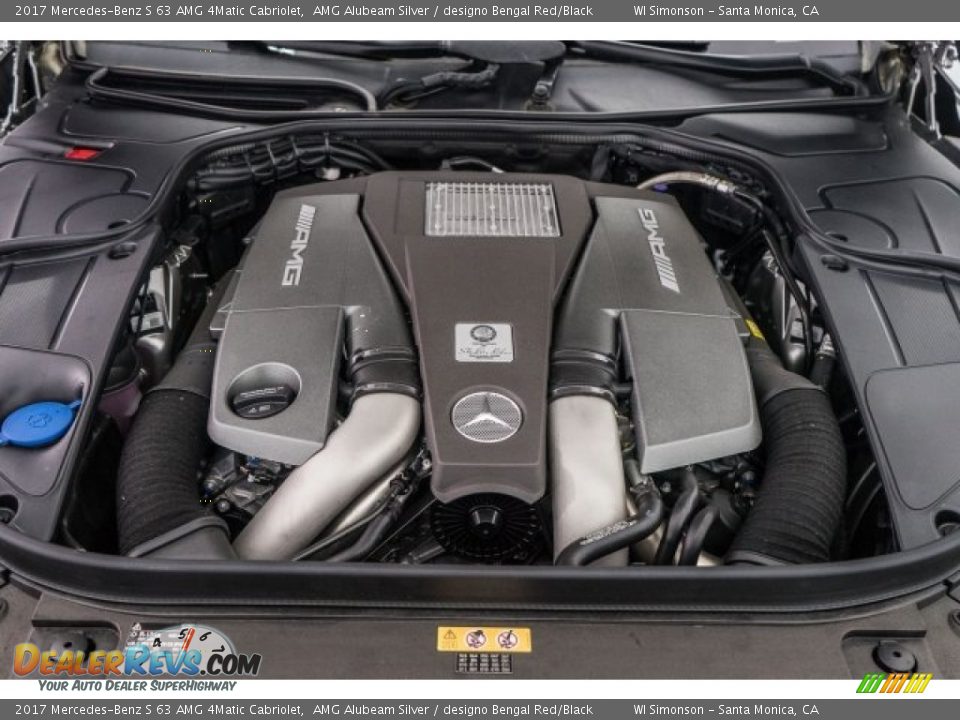 2017 Mercedes-Benz S 63 AMG 4Matic Cabriolet 5.5 Liter AMG biturbo DOHC 32-Valve VVT V8 Engine Photo #9