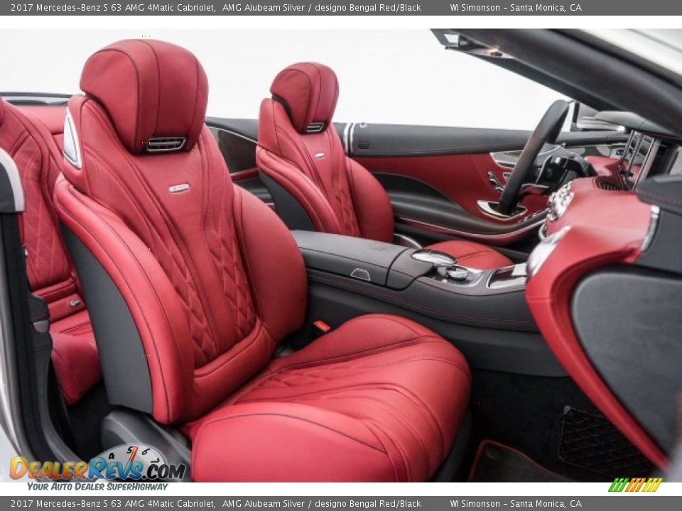 designo Bengal Red/Black Interior - 2017 Mercedes-Benz S 63 AMG 4Matic Cabriolet Photo #13