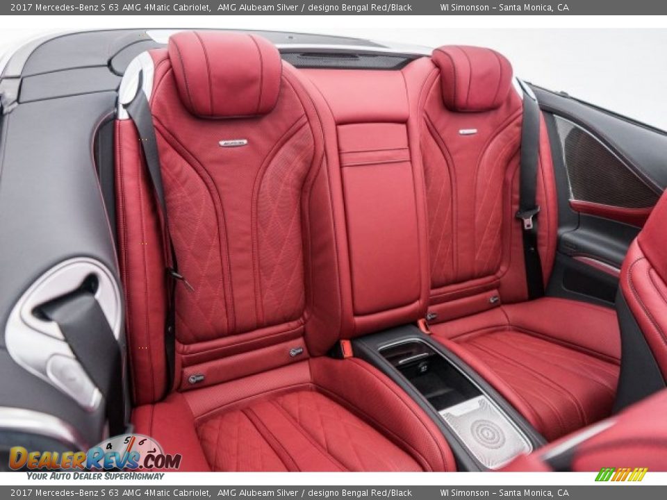 Rear Seat of 2017 Mercedes-Benz S 63 AMG 4Matic Cabriolet Photo #14