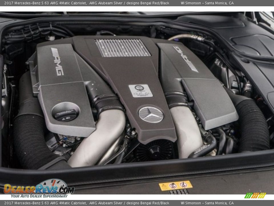 2017 Mercedes-Benz S 63 AMG 4Matic Cabriolet 5.5 Liter AMG biturbo DOHC 32-Valve VVT V8 Engine Photo #26
