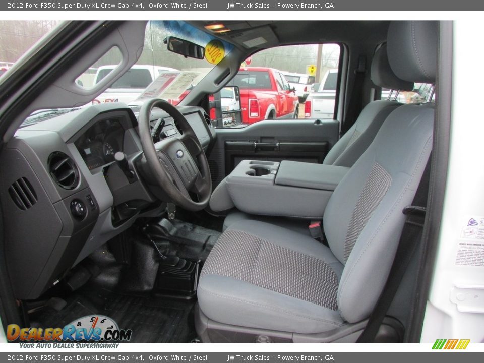 Steel Interior - 2012 Ford F350 Super Duty XL Crew Cab 4x4 Photo #21