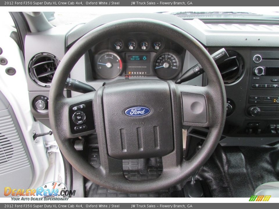 2012 Ford F350 Super Duty XL Crew Cab 4x4 Steering Wheel Photo #22
