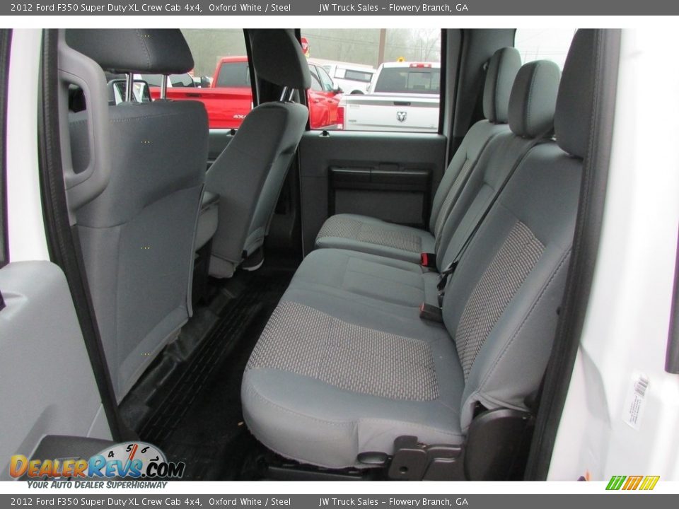 Rear Seat of 2012 Ford F350 Super Duty XL Crew Cab 4x4 Photo #29