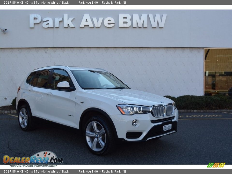 2017 BMW X3 xDrive35i Alpine White / Black Photo #1