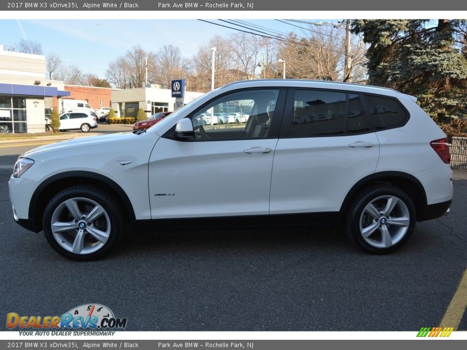 2017 BMW X3 xDrive35i Alpine White / Black Photo #5
