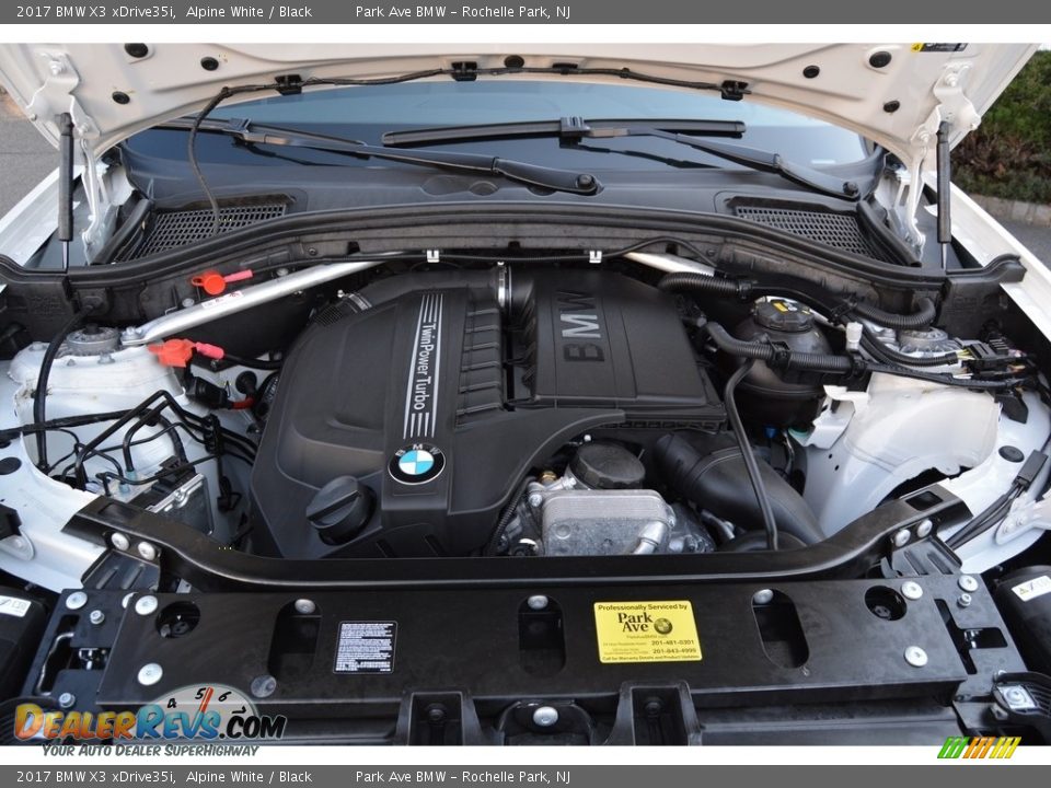 2017 BMW X3 xDrive35i Alpine White / Black Photo #30