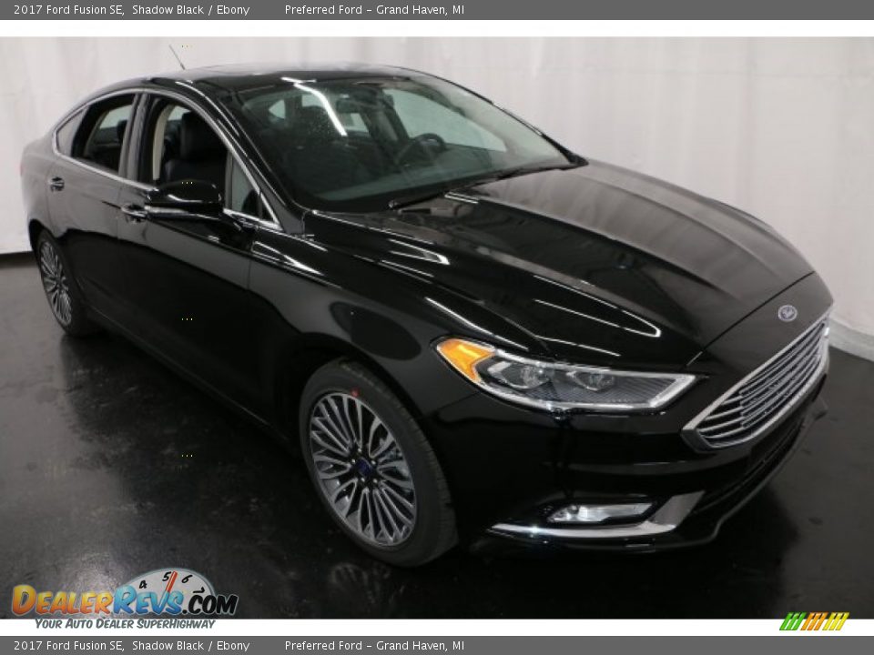 2017 Ford Fusion SE Shadow Black / Ebony Photo #8