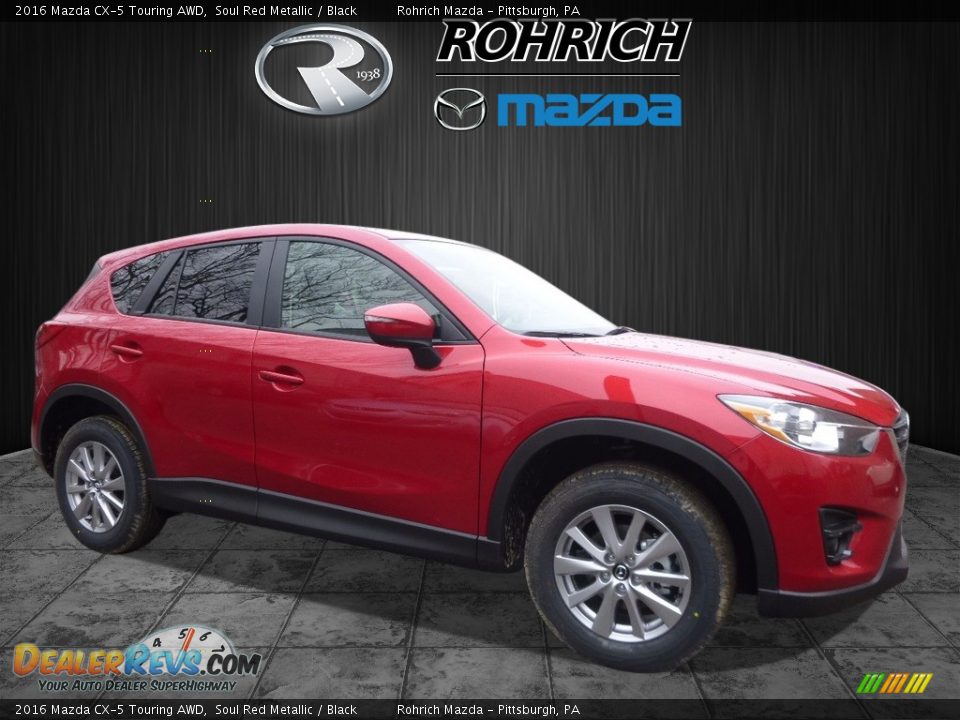 2016 Mazda CX-5 Touring AWD Soul Red Metallic / Black Photo #1